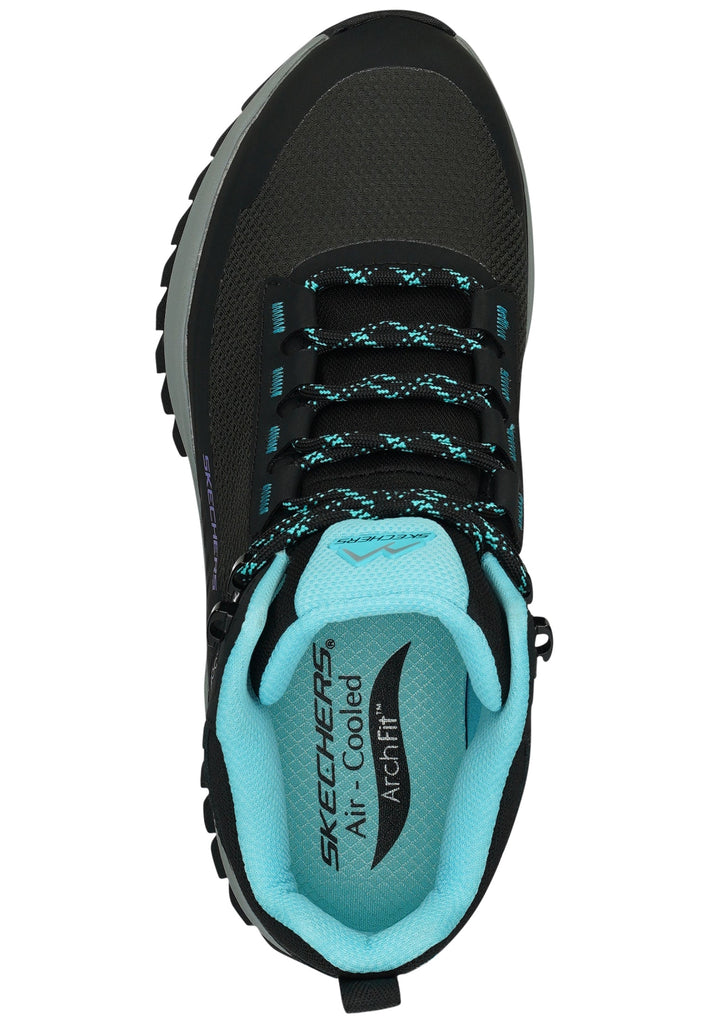 Skechers Wanderschuhe Leder Schwarz/Blau