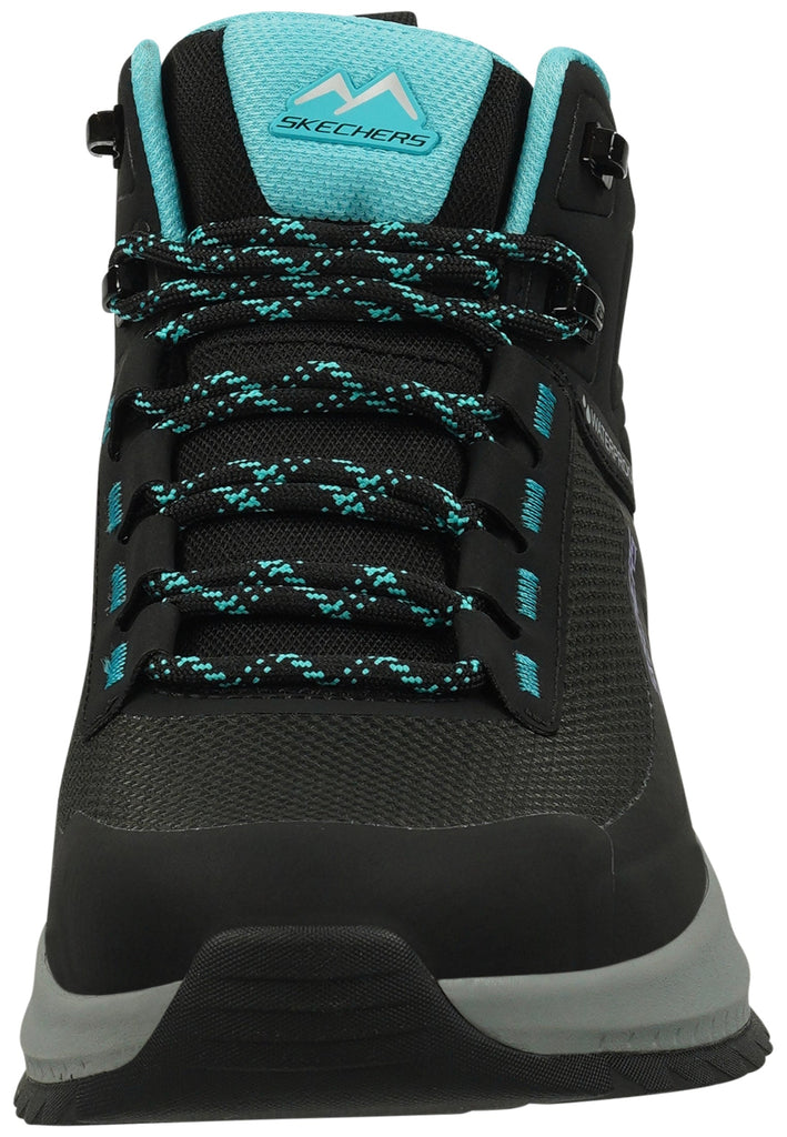 Skechers Wanderschuhe Leder Schwarz/Blau