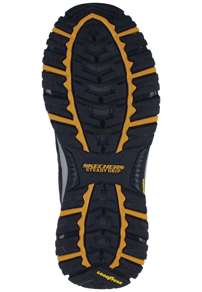 Skechers Wanderschuhe Leder/Synthetik Schwarz