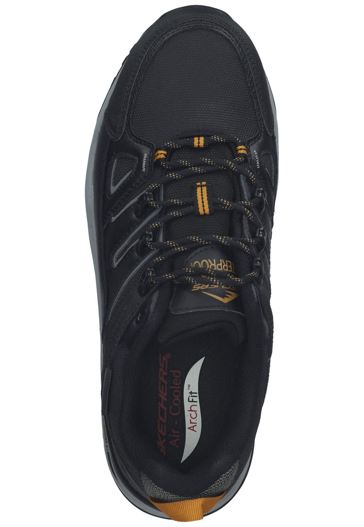 Skechers Wanderschuhe Leder/Synthetik Schwarz