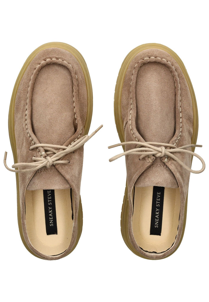Sneaky Steve Pantoletten Veloursleder Beige