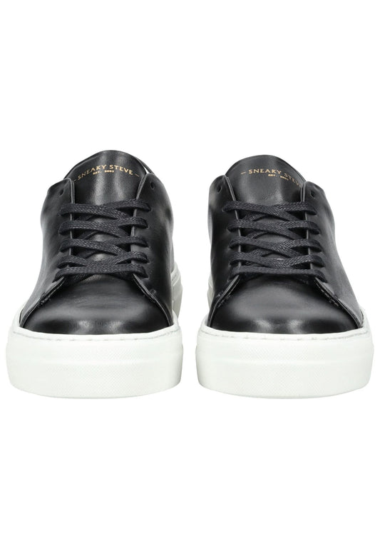 Sneaky Steve Sneaker Leder Schwarz