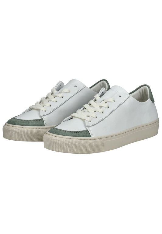 Sneaky Steve Sneaker Leder Weiß/Grün
