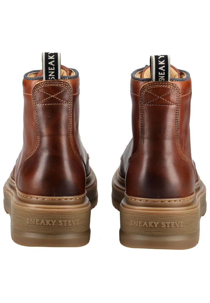 Sneaky Steve Stiefelette Leder Cognac Warmfutter