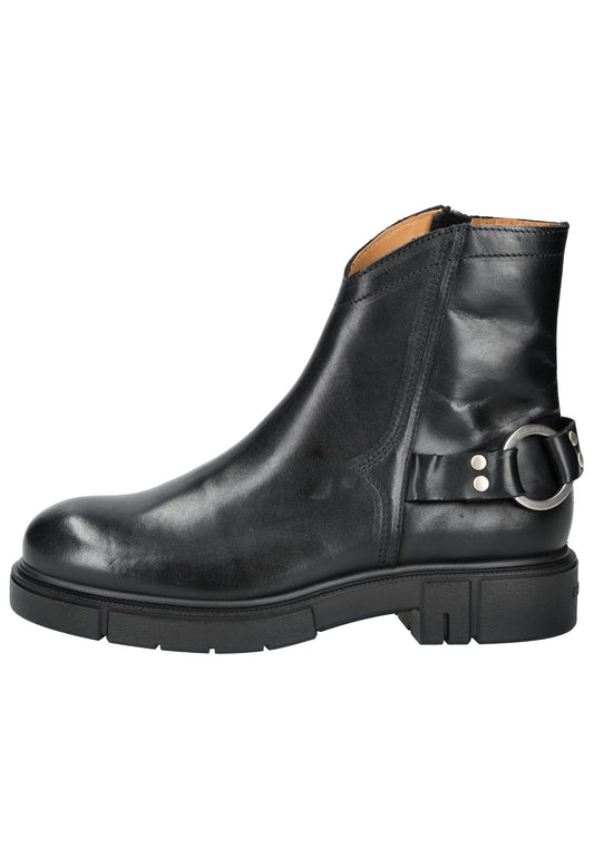 Sneaky Steve Stiefelette Leder Schwarz