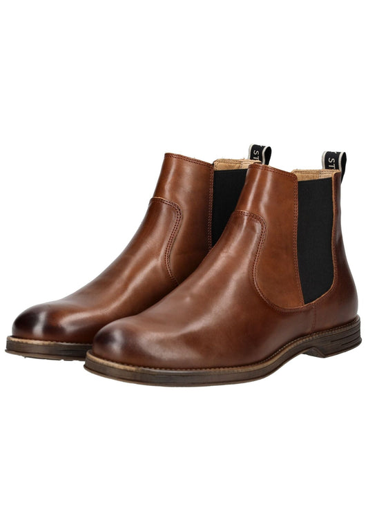 Sneaky Steve Stiefelette Leder/Textil Cognac