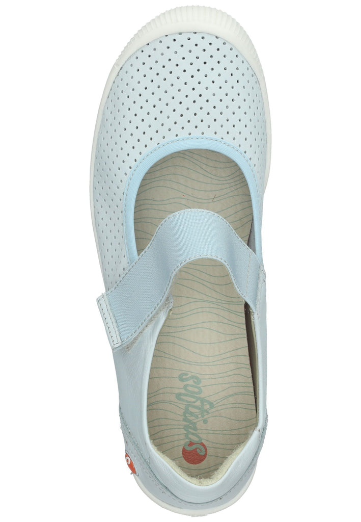 softinos Ballerinas Leder Hellblau