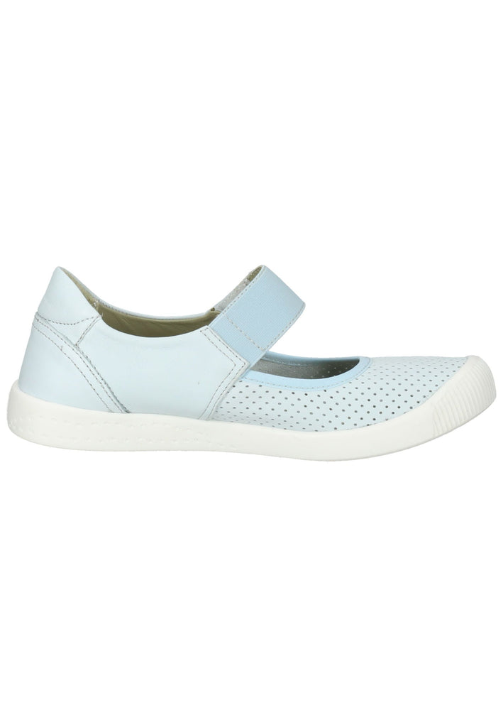 softinos Ballerinas Leder Hellblau