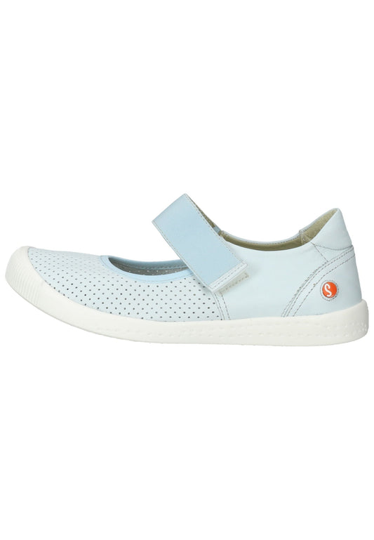 softinos Ballerinas Leder Hellblau