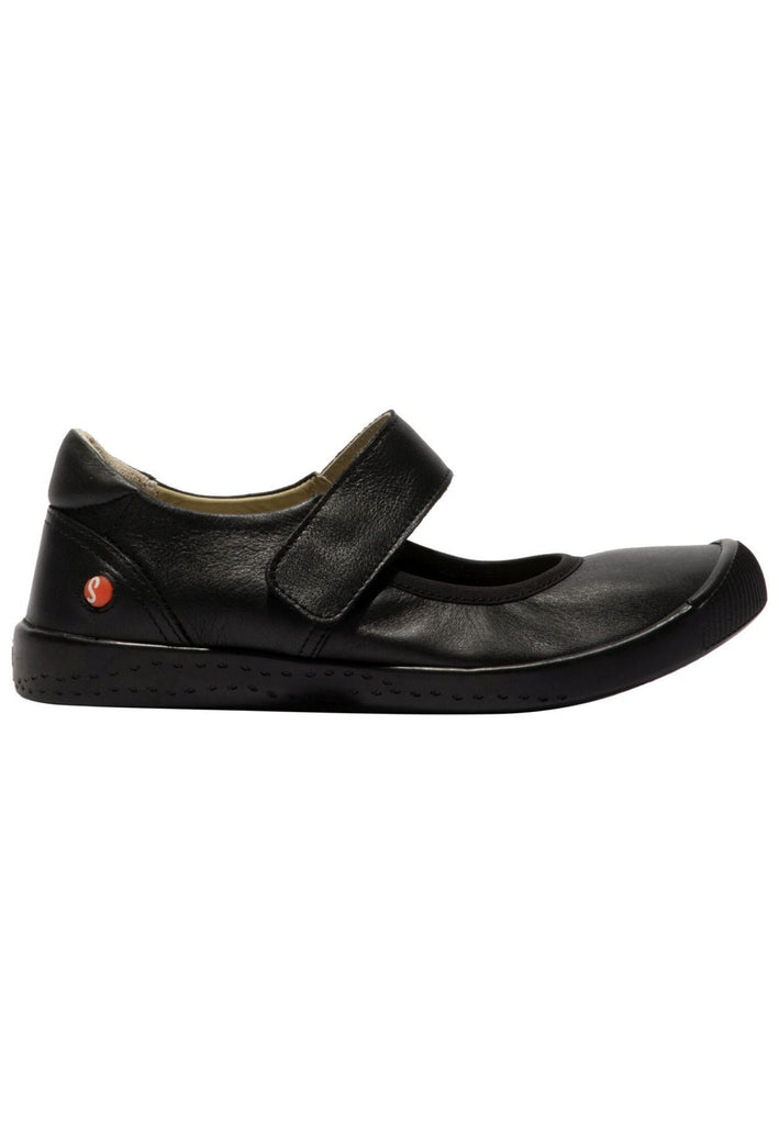 softinos Ballerinas Leder Schwarz