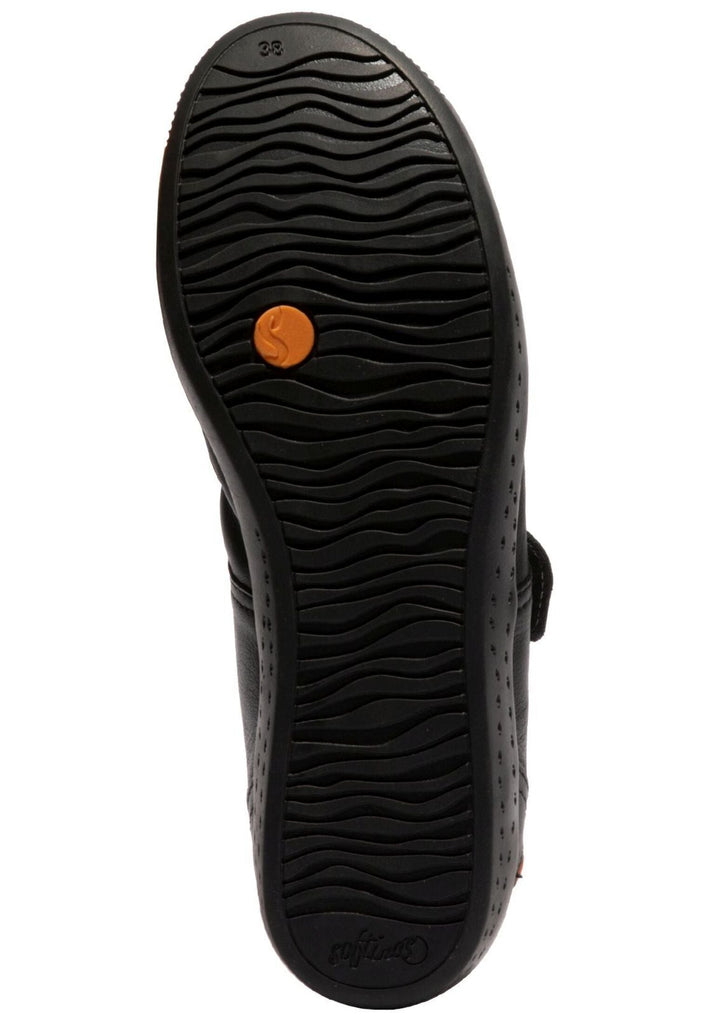 softinos Ballerinas Leder Schwarz