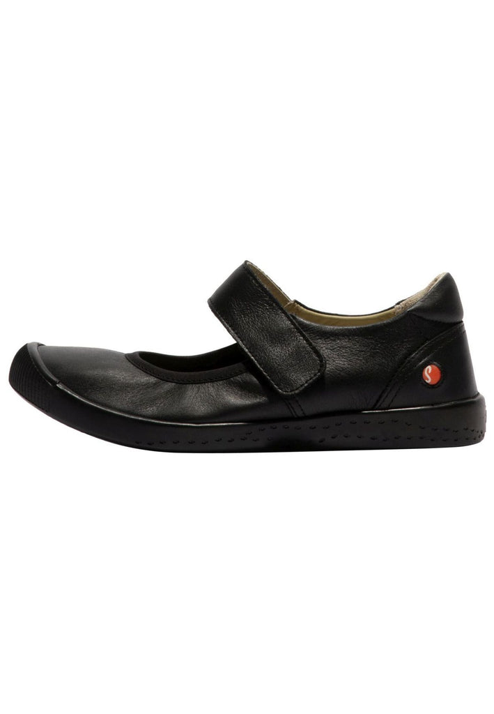 softinos Ballerinas Leder Schwarz