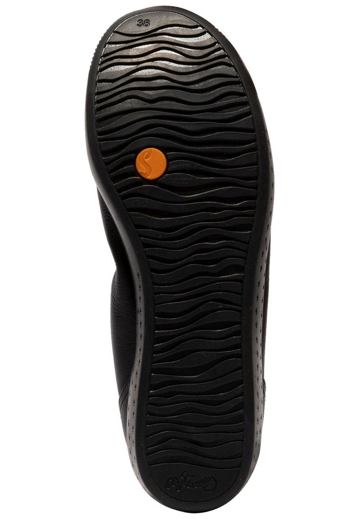 softinos Ballerinas Leder Schwarz