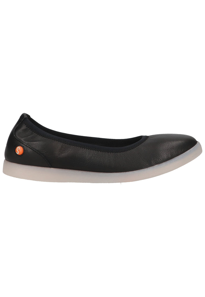 softinos Ballerinas Leder Schwarz