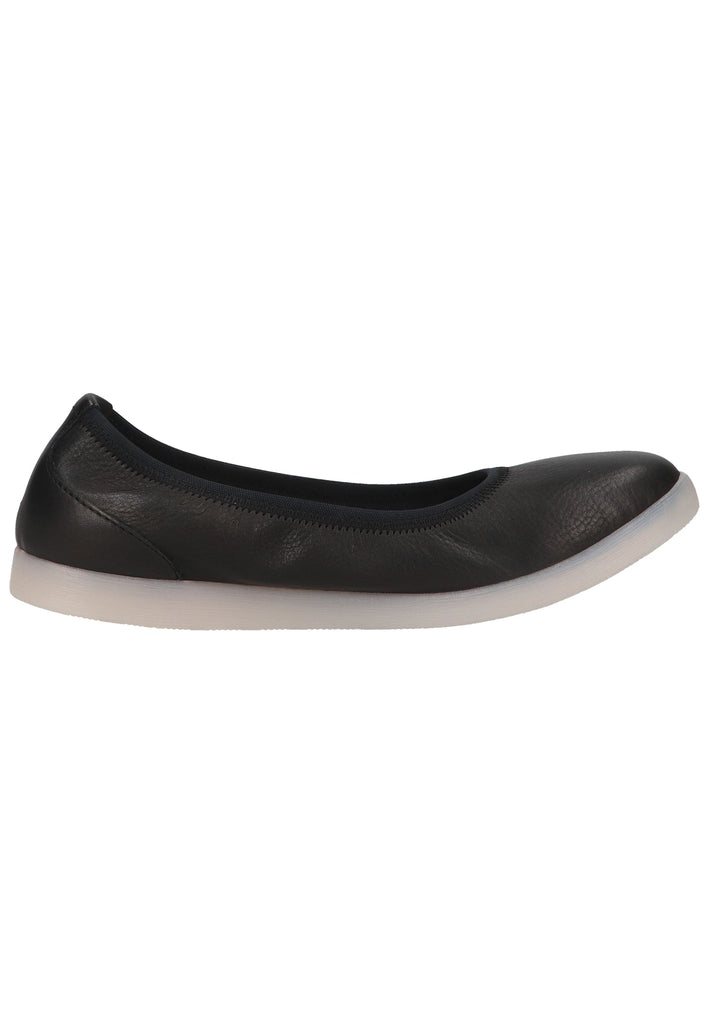 softinos Ballerinas Leder Schwarz