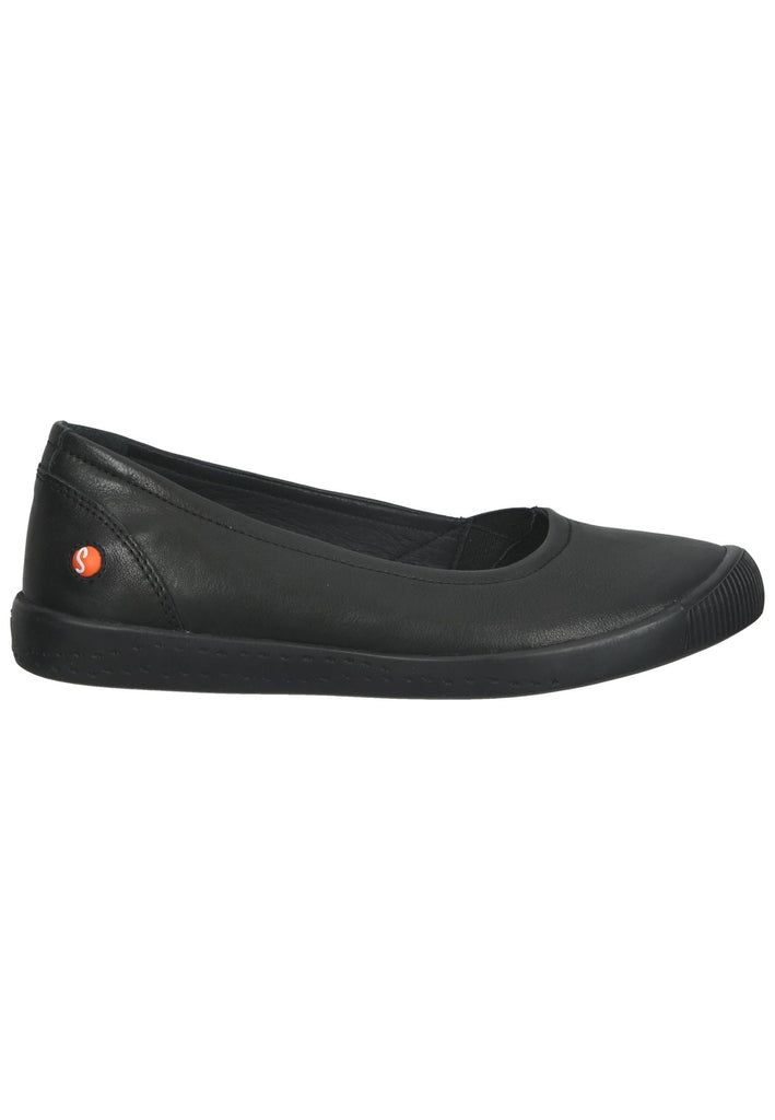 softinos Ballerinas Leder Schwarz