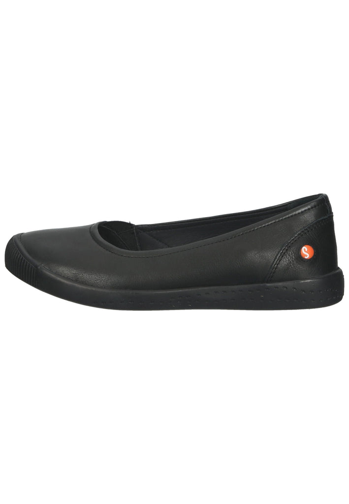 softinos Ballerinas Leder Schwarz