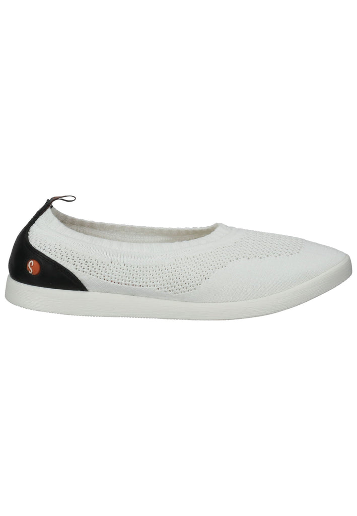 softinos Ballerinas Leder/Textil Weiß