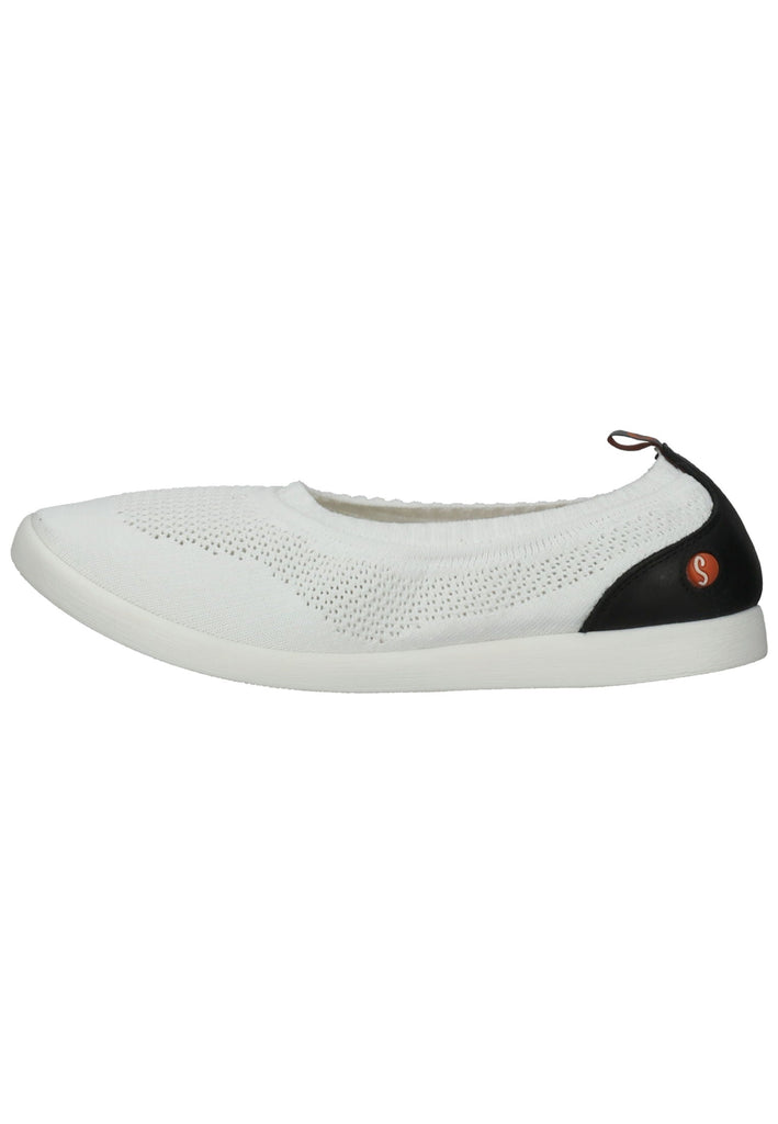 softinos Ballerinas Leder/Textil Weiß