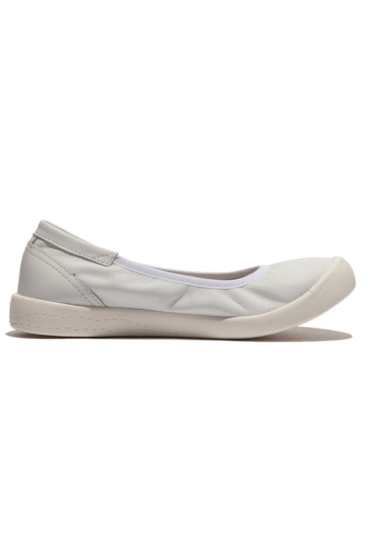 softinos Ballerinas Leder Weiß
