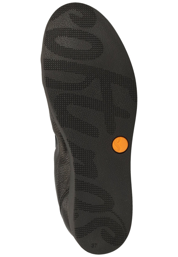 softinos Ballerinas Lederimitat Schwarz