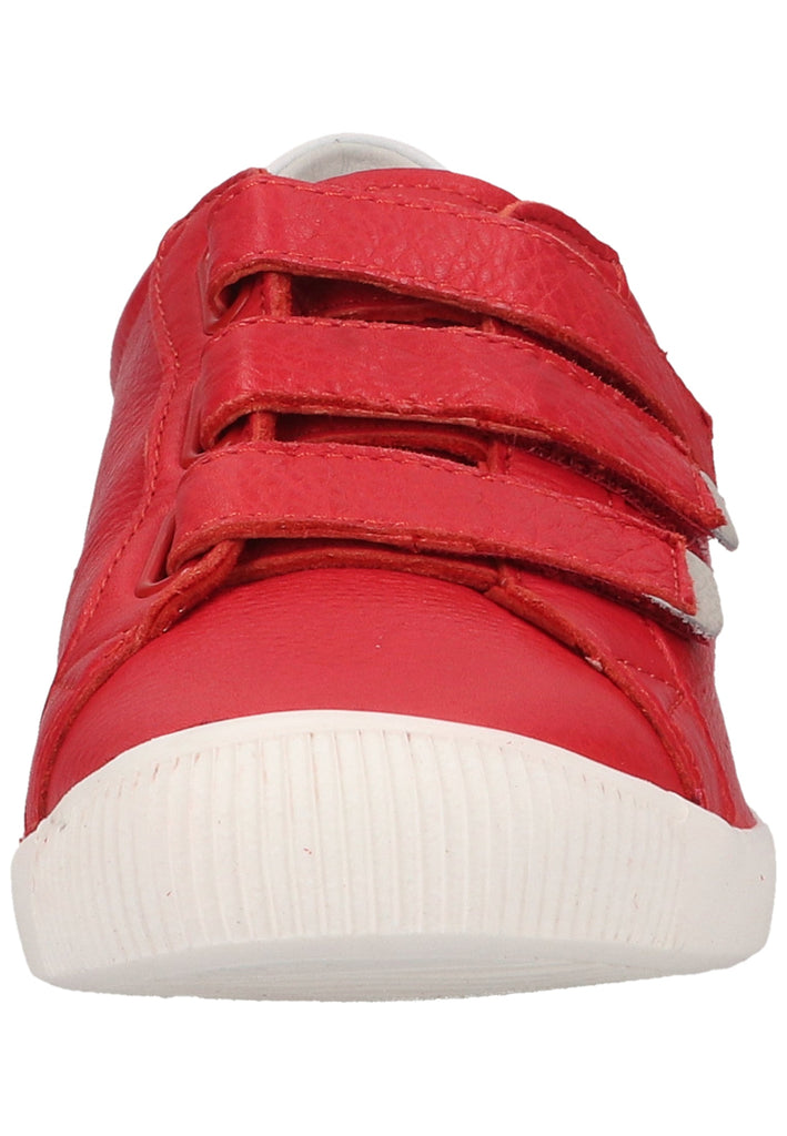 softinos Halbschuhe Leder Rot/Weiß