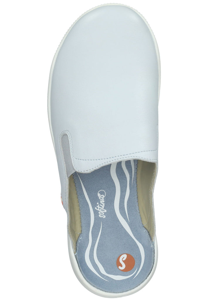 softinos Pantoletten Leder Hellblau