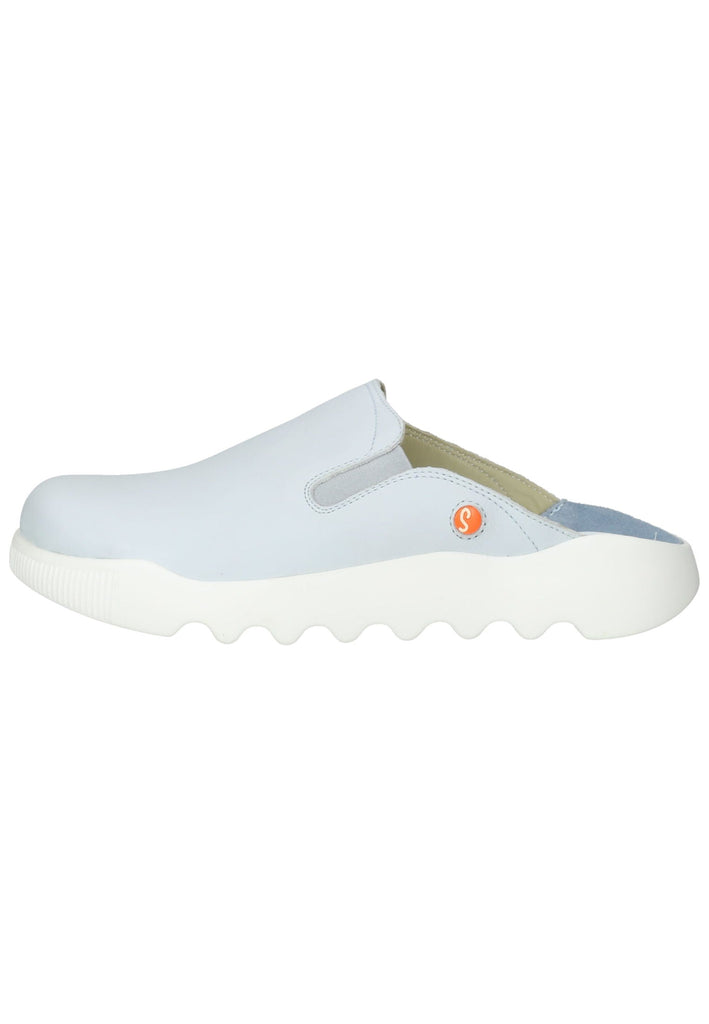 softinos Pantoletten Leder Hellblau