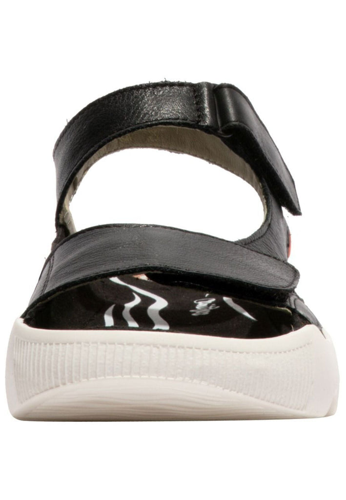 softinos Sandalen Leder Schwarz