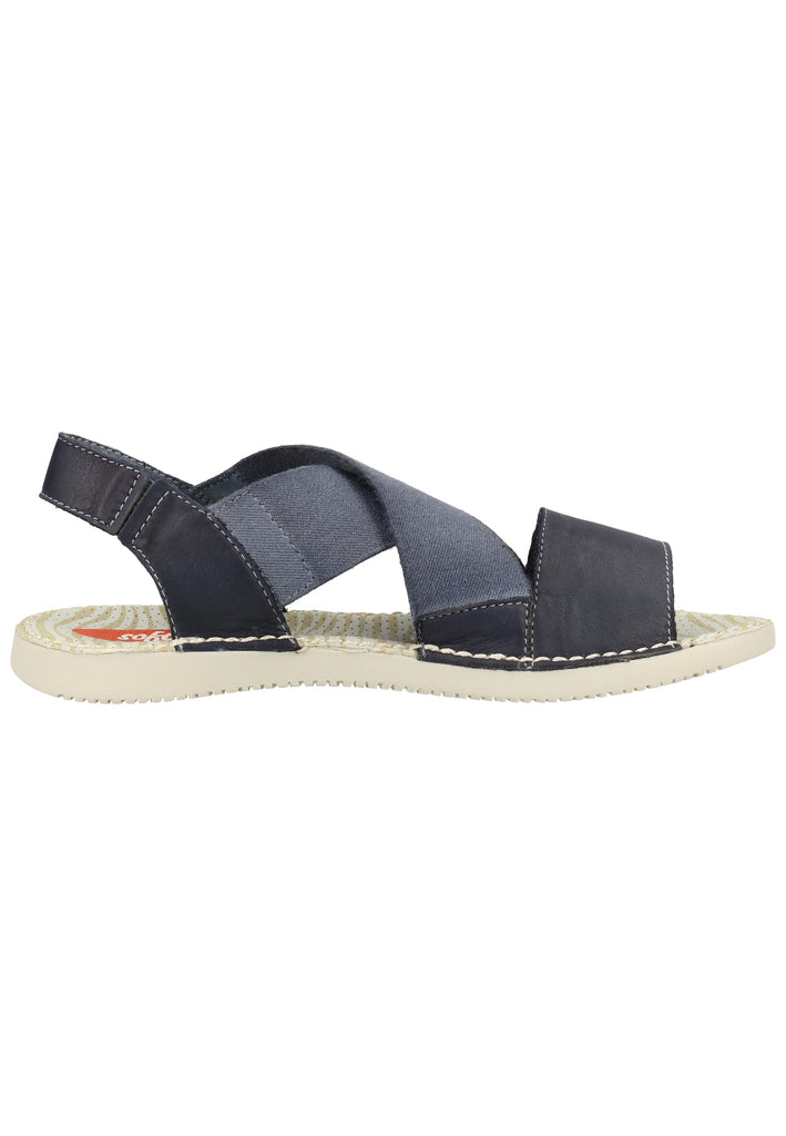 softinos Sandalen Leder/Textil Navy