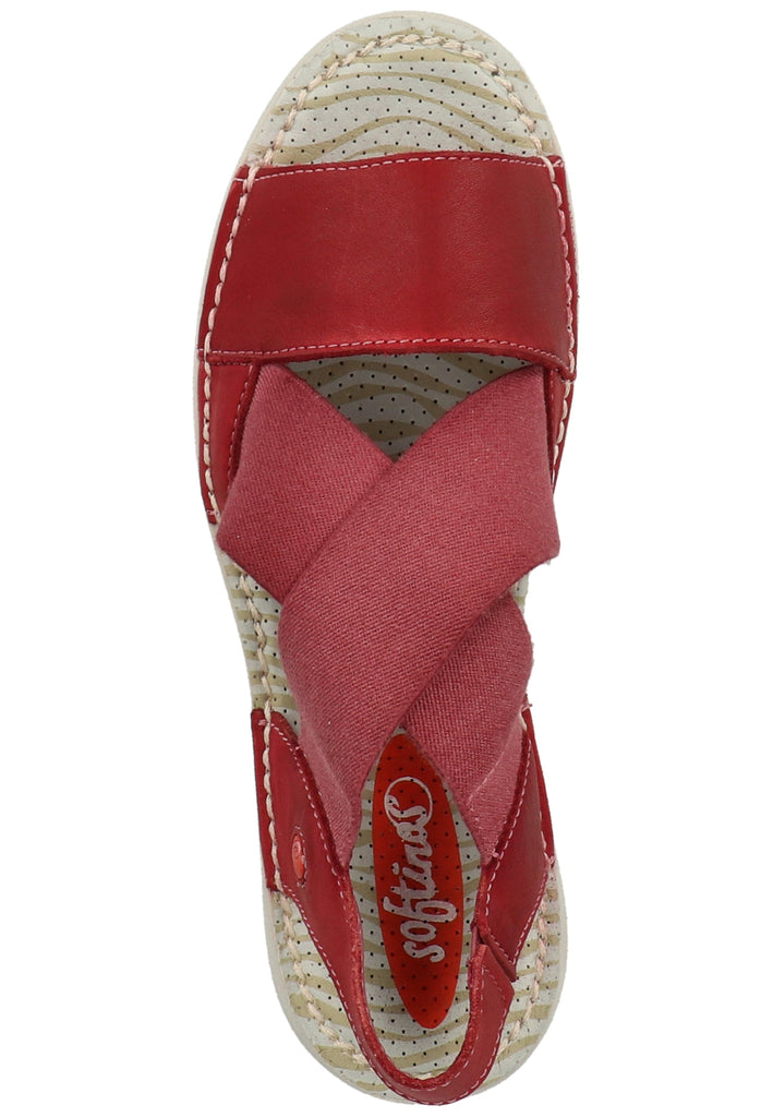 softinos Sandalen Leder/Textil Red