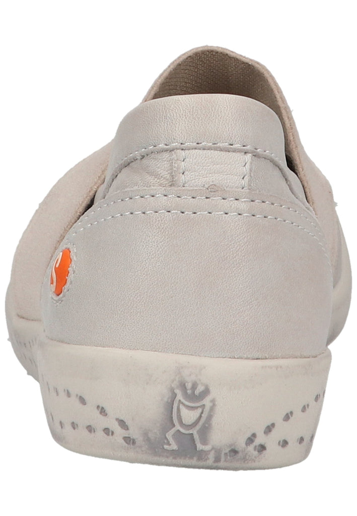 softinos Slipper Leder Hellgrau