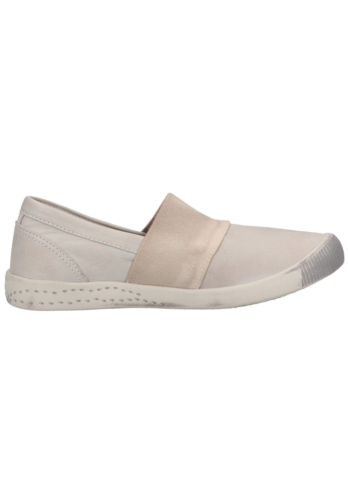softinos Slipper Leder Hellgrau