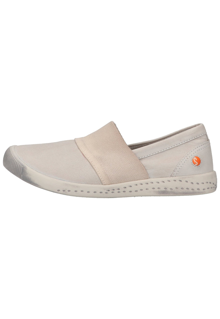 softinos Slipper Leder Hellgrau