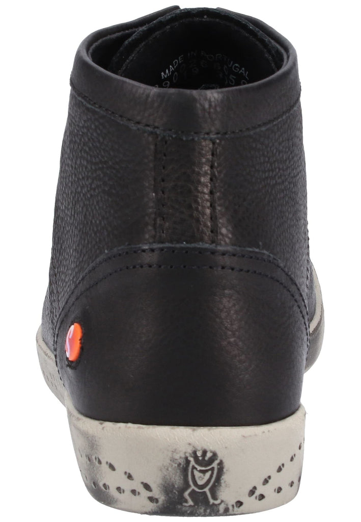 softinos Sneaker Glattleder Schwarz