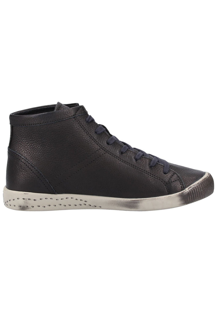 softinos Sneaker Glattleder Schwarz