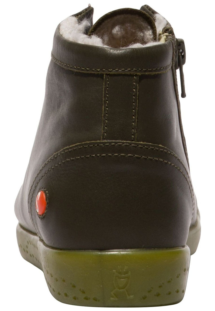 softinos Sneaker Leder Army Warmfutter