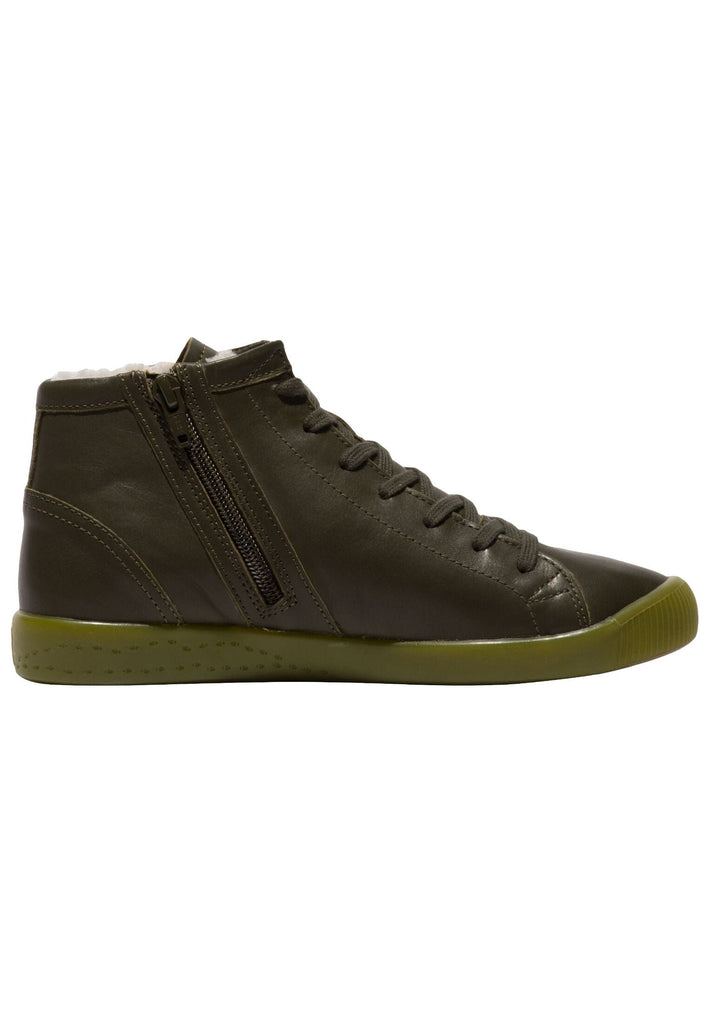 softinos Sneaker Leder Army Warmfutter