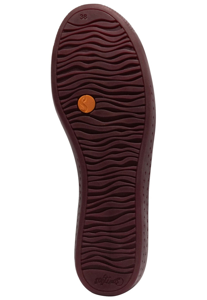 softinos Sneaker Leder Dunkelrot Warmfutter