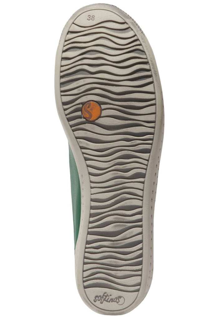 softinos Sneaker Leder Grün/Kombi