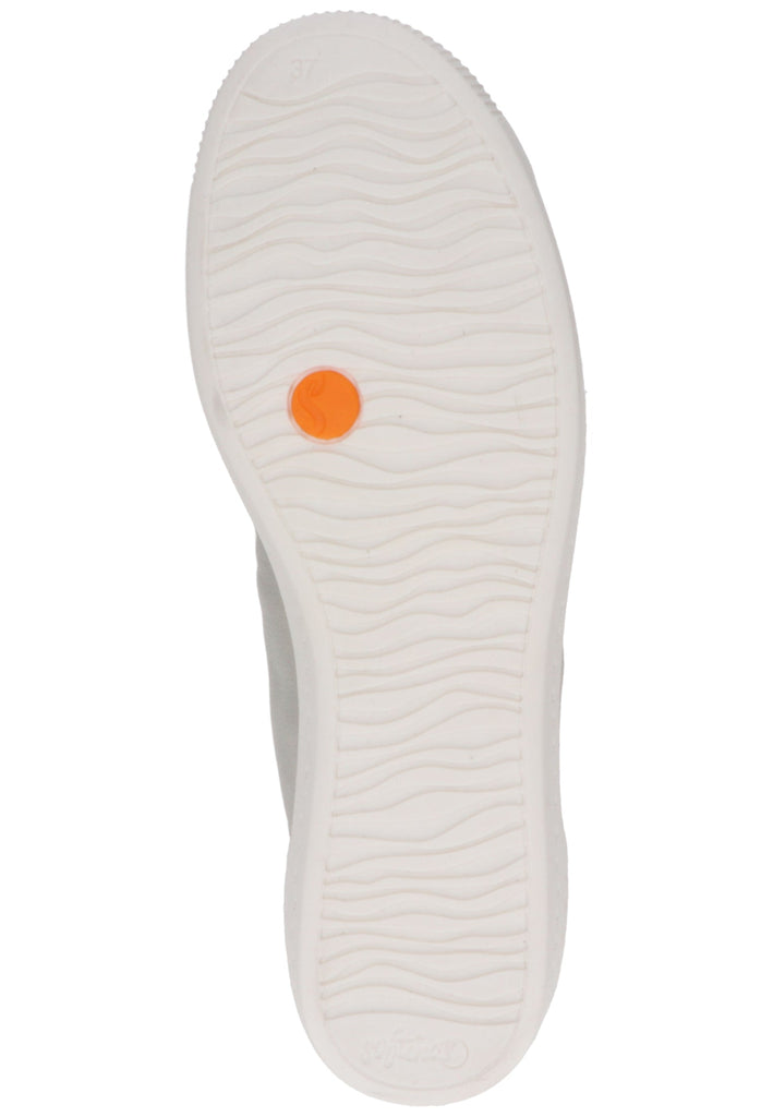 softinos Sneaker Leder Hellgrau/Weiß