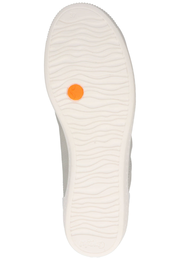 softinos Sneaker Leder Hellgrau/Weiß