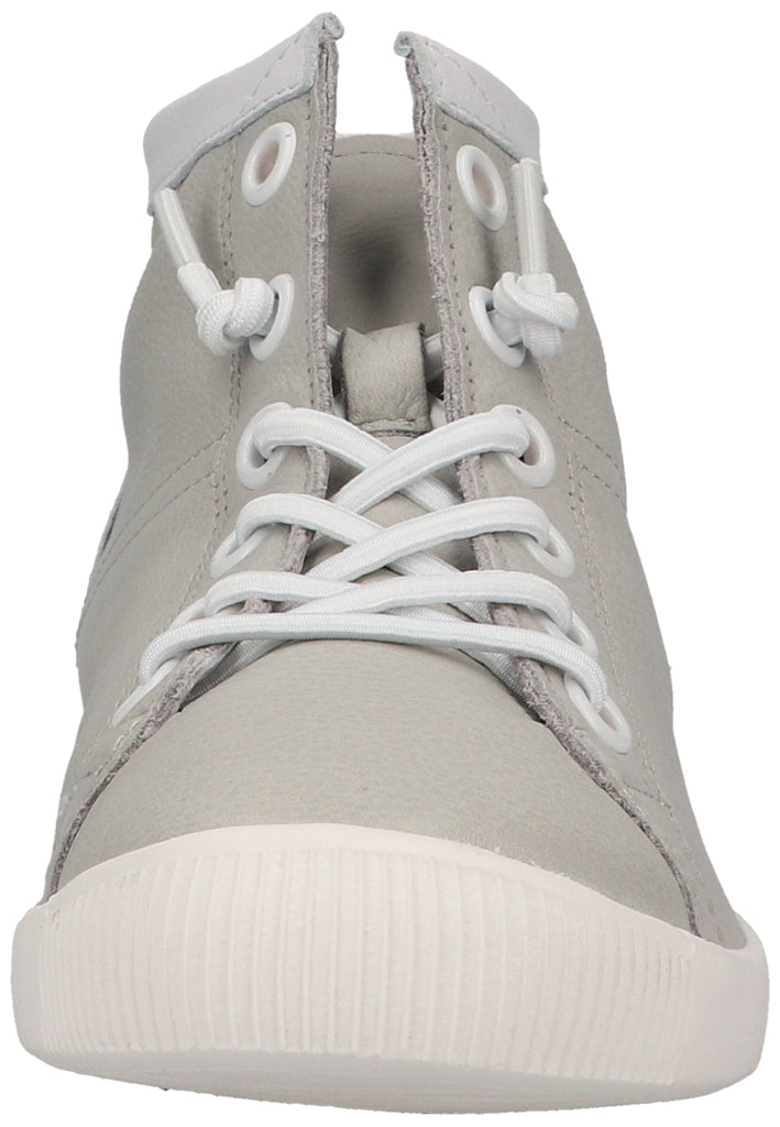 softinos Sneaker Leder Hellgrau/Weiß
