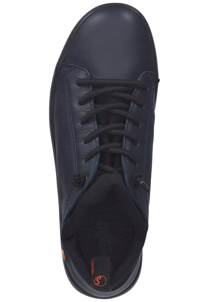 softinos Sneaker Leder Navy/Schwarz