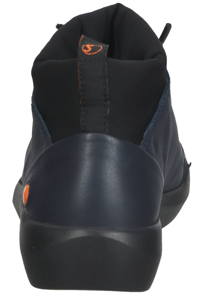 softinos Sneaker Leder Navy/Schwarz