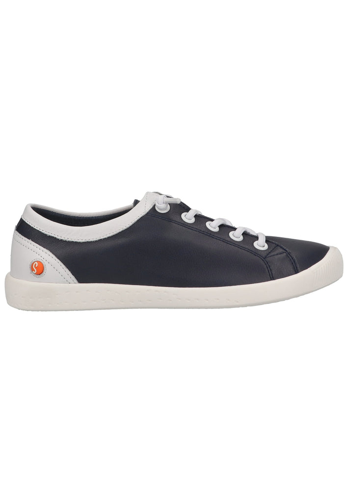 softinos Sneaker Leder Navy/Weiß