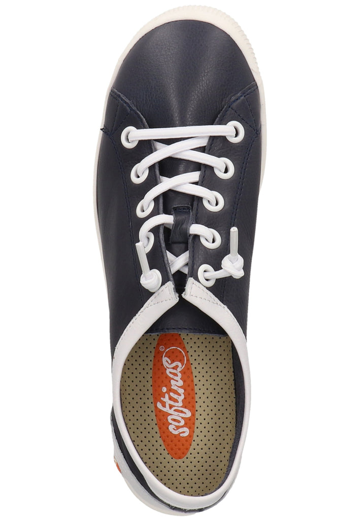 softinos Sneaker Leder Navy/Weiß