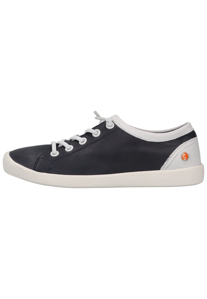 softinos Sneaker Leder Navy/Weiß