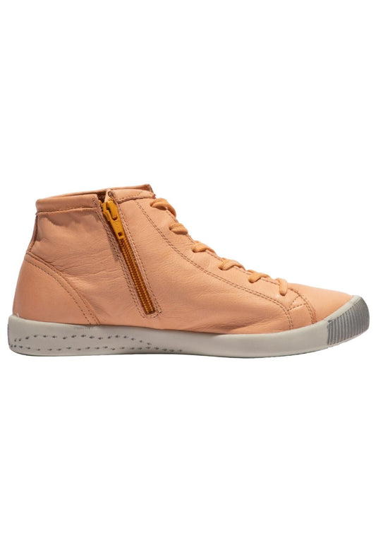 softinos Sneaker Leder Orange/Grau