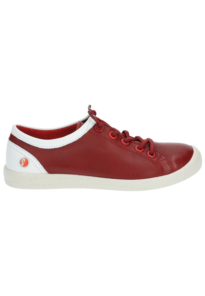 softinos Sneaker Leder Rot/Weiß